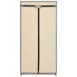 282443 vidaXL Wardrobes 2 pcs Cream 75x50x160 cm