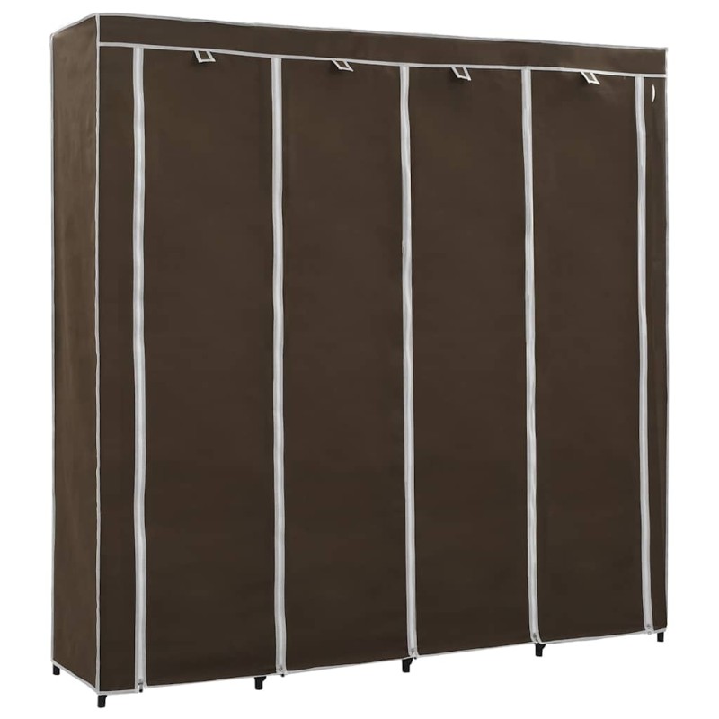vidaXL Ντουλάπα με 4 Αποθηκευτικά Τμήματα Καφέ 175 x 45 x 170 εκ.