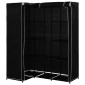282449 vidaXL Corner Wardrobe Black 130x87x169 cm