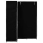 282449 vidaXL Corner Wardrobe Black 130x87x169 cm