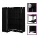 282449 vidaXL Corner Wardrobe Black 130x87x169 cm