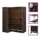 282450 vidaXL Corner Wardrobe Brown 130x87x169 cm