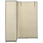 282451 vidaXL Corner Wardrobe Cream 130x87x169 cm