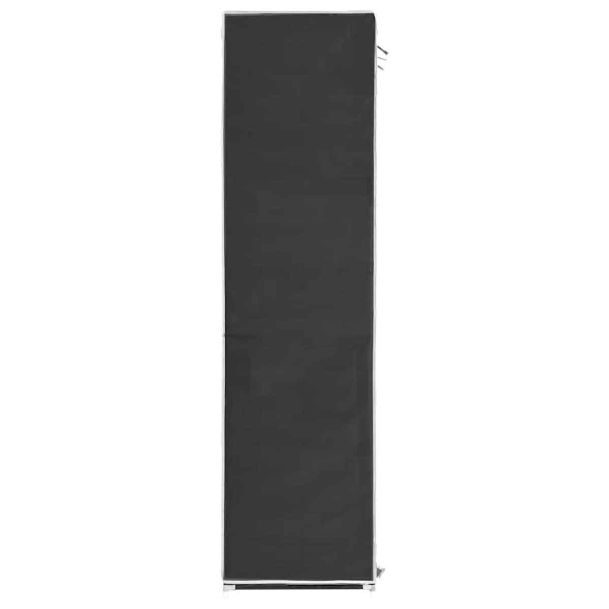 282453 vidaXL Wardrobe with Compartments and Rods Black 150x45x175 cm Fabric
