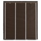 282454 vidaXL Wardrobe with Compartments and Rods Brown 150x45x175 cm Fabric