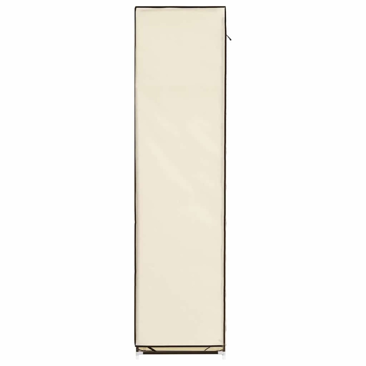 282455 vidaXL Wardrobe with Compartments and Rods Cream 150x45x175 cm Fabric