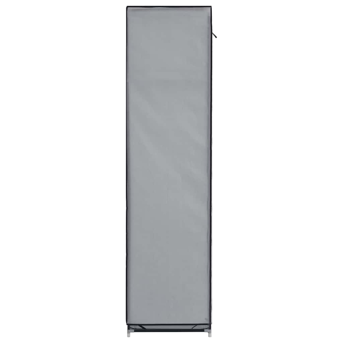 282456 vidaXL Wardrobe with Compartments and Rods Grey 150x45x175 cm Fabric