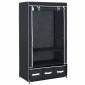 282457 vidaXL Wardrobe Black 87x49x159 cm Fabric
