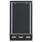 282457 vidaXL Wardrobe Black 87x49x159 cm Fabric