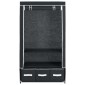 282457 vidaXL Wardrobe Black 87x49x159 cm Fabric
