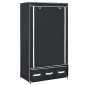 282457 vidaXL Wardrobe Black 87x49x159 cm Fabric