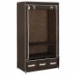 282458 vidaXL Wardrobe Brown 87x49x159 cm Fabric