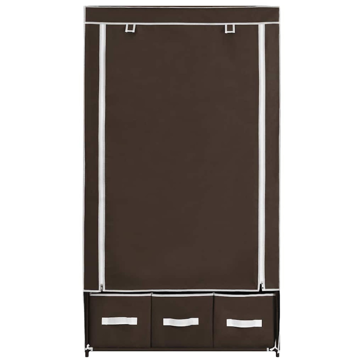 282458 vidaXL Wardrobe Brown 87x49x159 cm Fabric