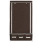 282458 vidaXL Wardrobe Brown 87x49x159 cm Fabric