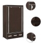 282458 vidaXL Wardrobe Brown 87x49x159 cm Fabric