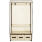 282459 vidaXL Wardrobe Cream 87x49x159 cm Fabric