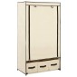 282459 vidaXL Wardrobe Cream 87x49x159 cm Fabric