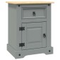 vidaXL Κομοδίνο Μεξικάνικο Στιλ Corona Γκρι 53 x 39 x 66εκ Ξύλο Πεύκου