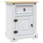 vidaXL Κομοδίνο Μεξικάνικο Στιλ Corona Λευκό 53x39x66 εκ. Ξύλο Πεύκου