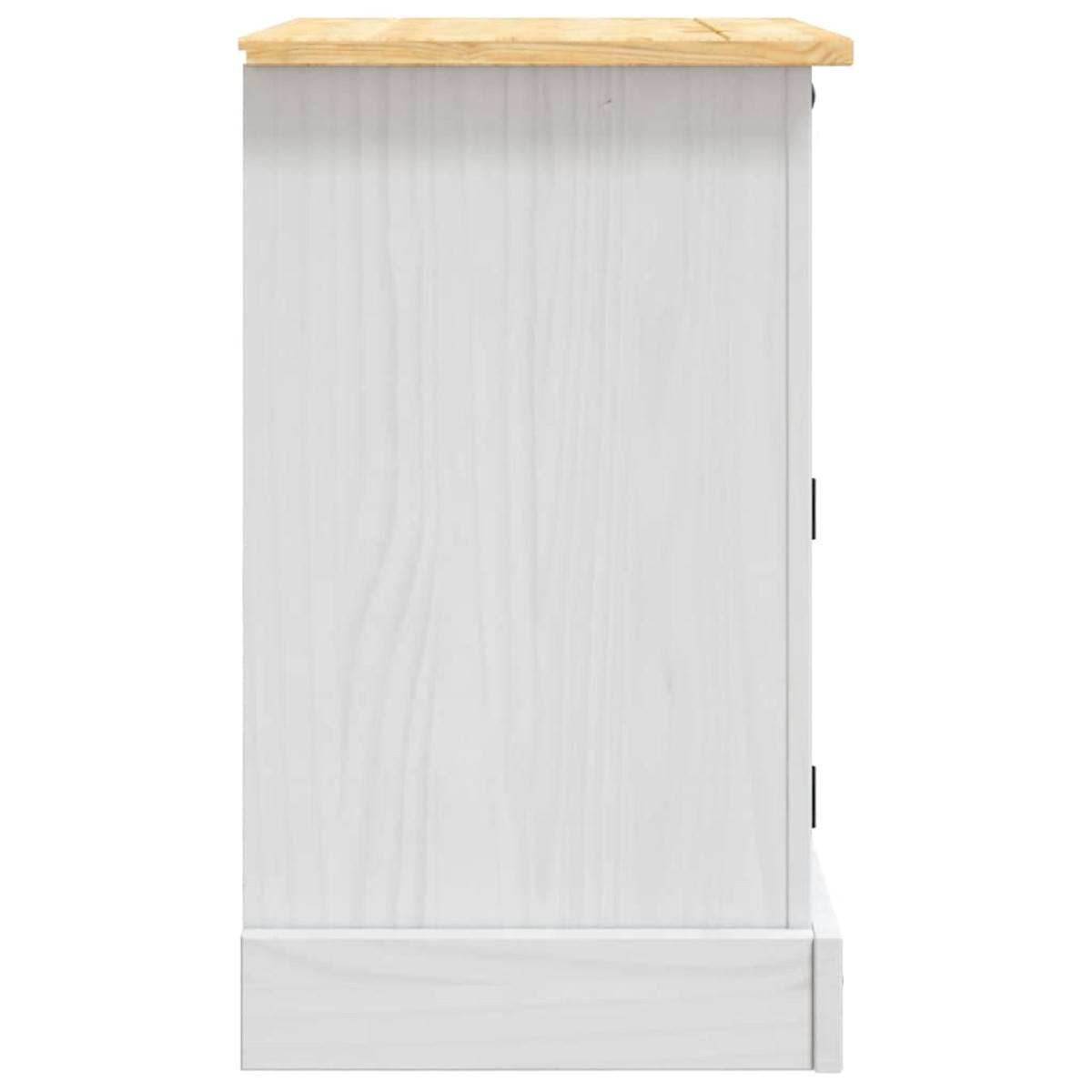 vidaXL Κομοδίνο Μεξικάνικο Στιλ Corona Λευκό 53x39x66 εκ. Ξύλο Πεύκου