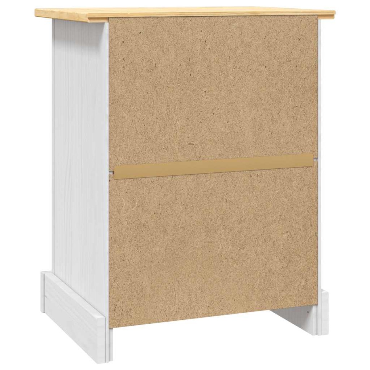 vidaXL Κομοδίνο Μεξικάνικο Στιλ Corona Λευκό 53x39x66 εκ. Ξύλο Πεύκου