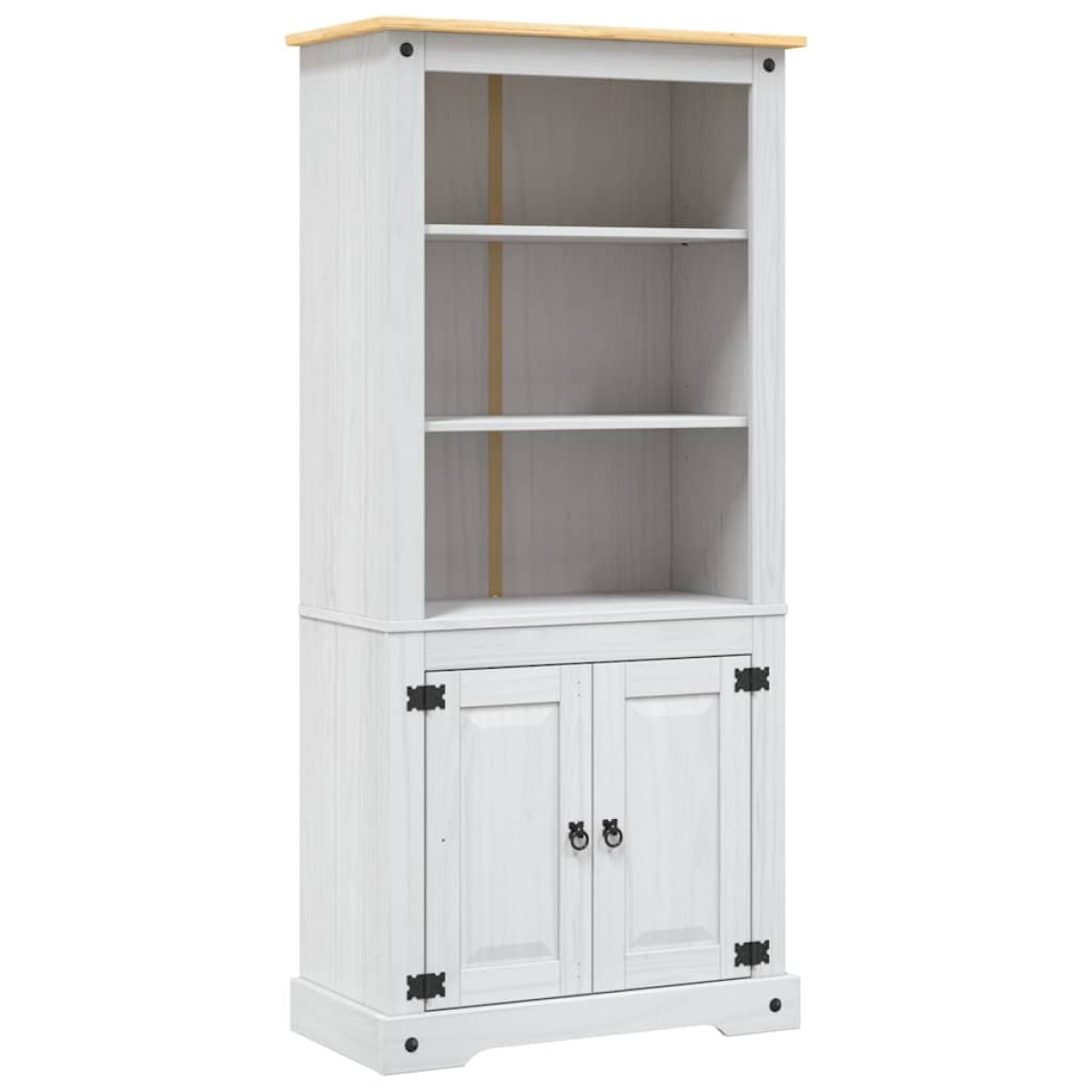 vidaXL Έπιπλο Τηλ. Μεξικ. Στιλ Corona Λευκό 80x40x170 εκ. Ξύλο Πεύκου