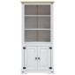 vidaXL Έπιπλο Τηλ. Μεξικ. Στιλ Corona Λευκό 80x40x170 εκ. Ξύλο Πεύκου