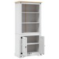 vidaXL Έπιπλο Τηλ. Μεξικ. Στιλ Corona Λευκό 80x40x170 εκ. Ξύλο Πεύκου