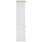 vidaXL Έπιπλο Τηλ. Μεξικ. Στιλ Corona Λευκό 80x40x170 εκ. Ξύλο Πεύκου
