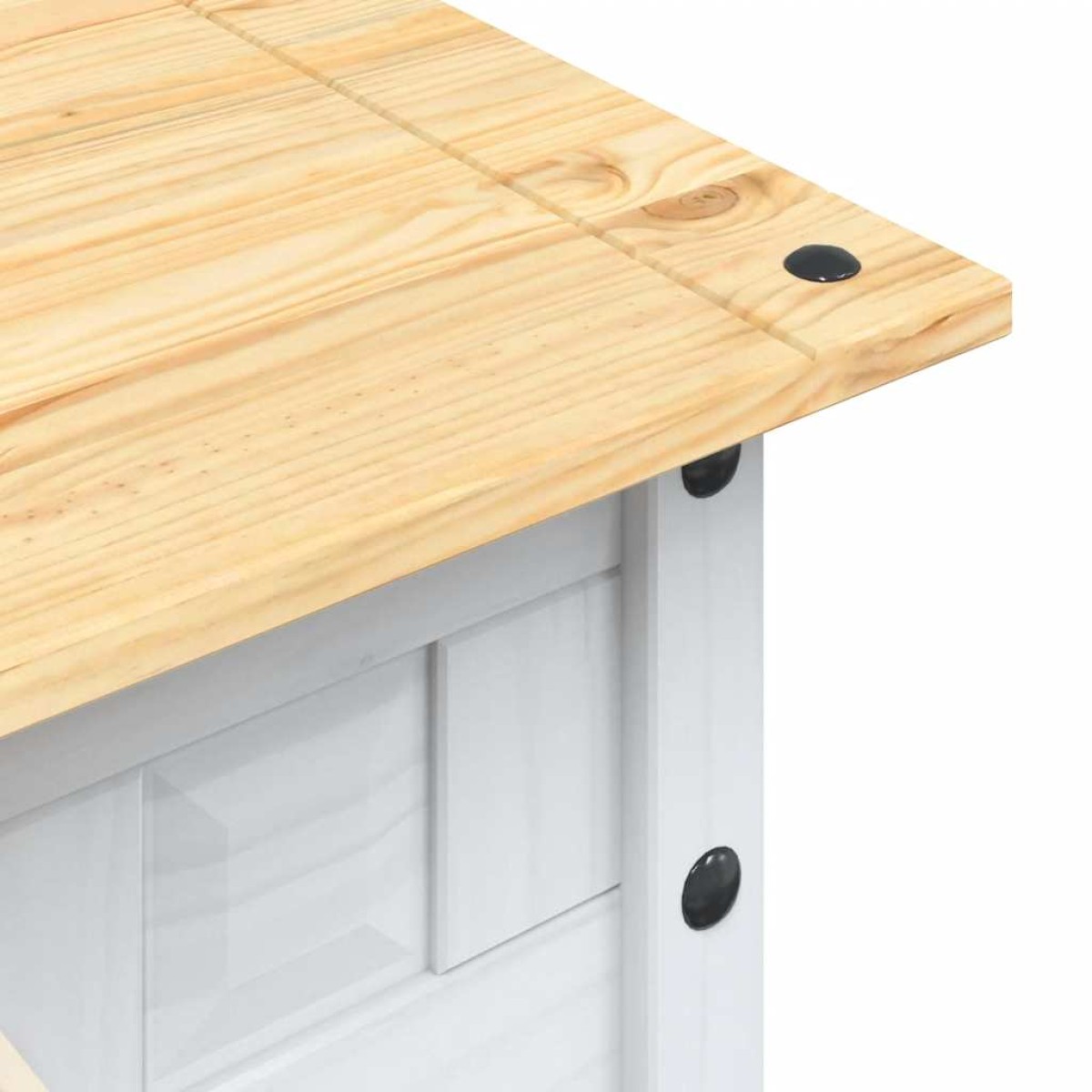 vidaXL Τραπέζι Σαλονιού Μεξικ. Στιλ Corona Λευκό 100x55x45 εκ. Πεύκο
