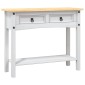 vidaXL Τραπέζι Κονσόλα Μεξικ. Corona Λευκό 90x34,5x73 εκ. Ξύλο Πεύκου