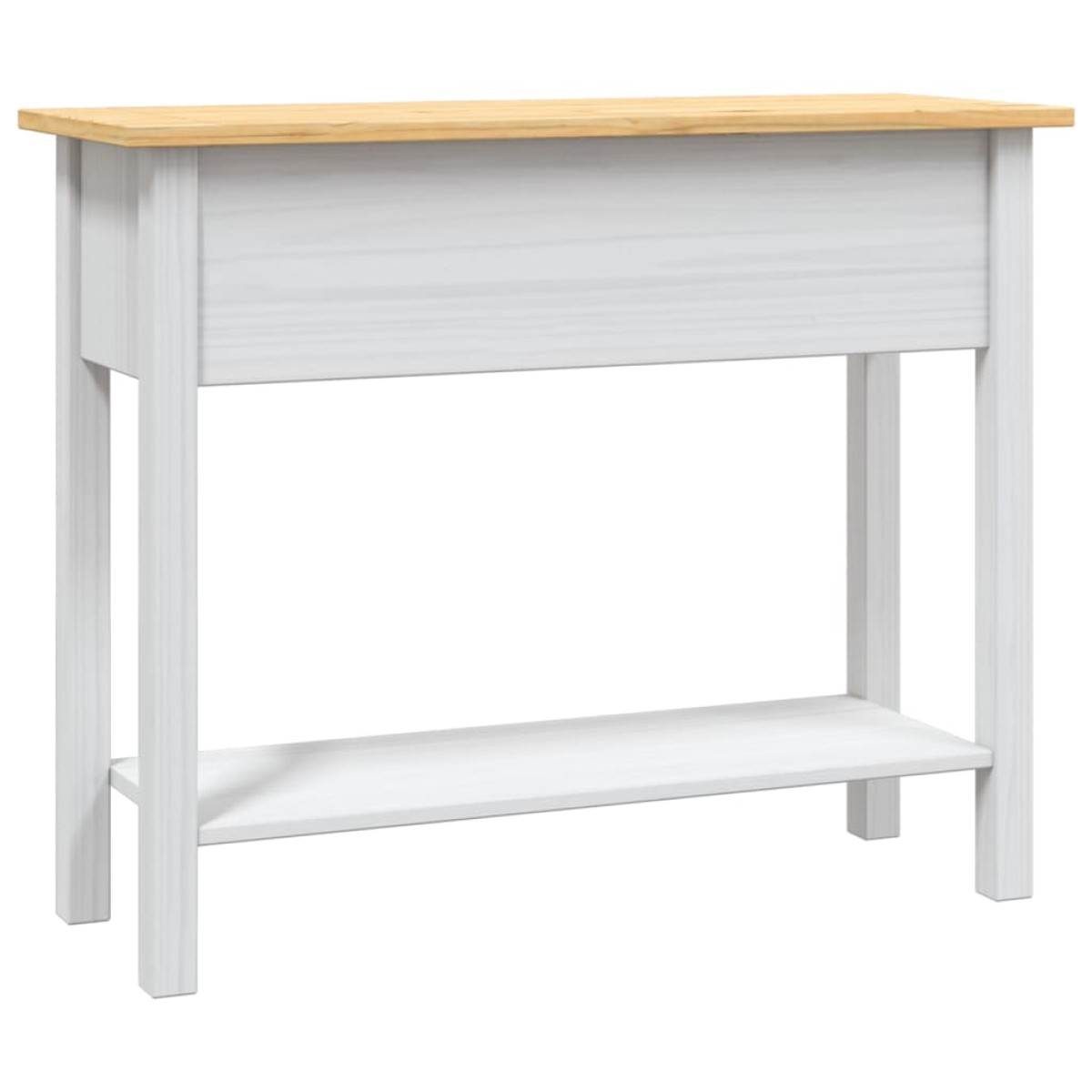 vidaXL Τραπέζι Κονσόλα Μεξικ. Corona Λευκό 90x34,5x73 εκ. Ξύλο Πεύκου
