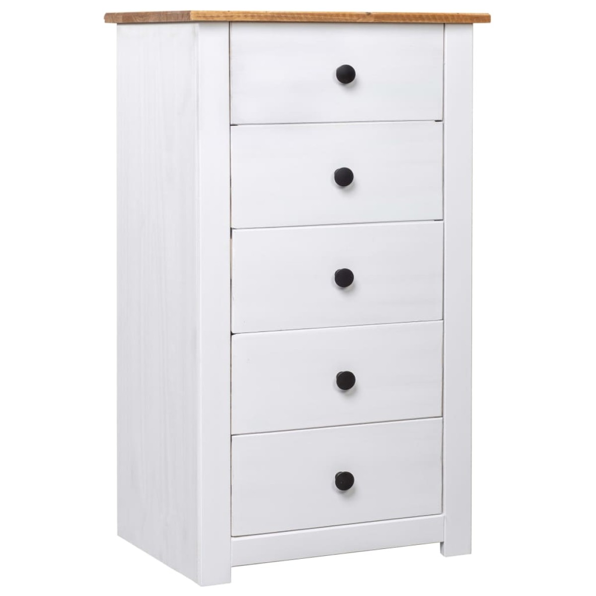vidaXL Μπουφές Λευκός 46 x 40 x 89 εκ. από Ξύλο Πεύκου Σειρά Panama