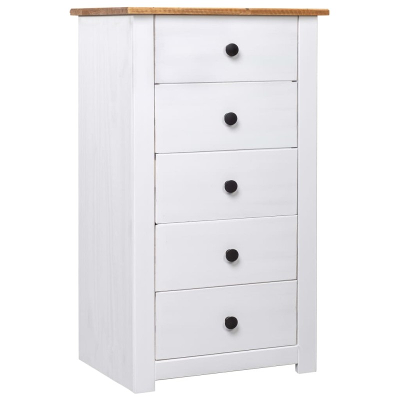 vidaXL Μπουφές Λευκός 46 x 40 x 89 εκ. από Ξύλο Πεύκου Σειρά Panama