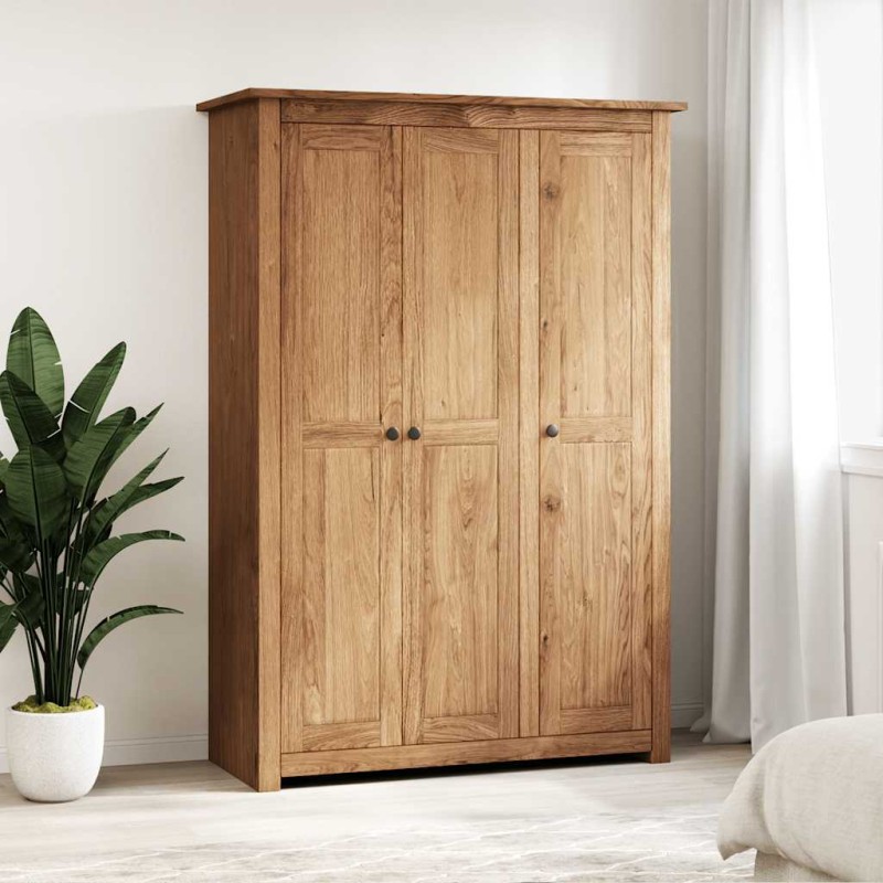 vidaXL Ντουλάπα Τρίφυλλη 118 x 50 x 171,5 εκ. Ξύλο Πεύκου Σειρά Panama