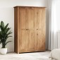vidaXL Ντουλάπα Τρίφυλλη 118 x 50 x 171,5 εκ. Ξύλο Πεύκου Σειρά Panama