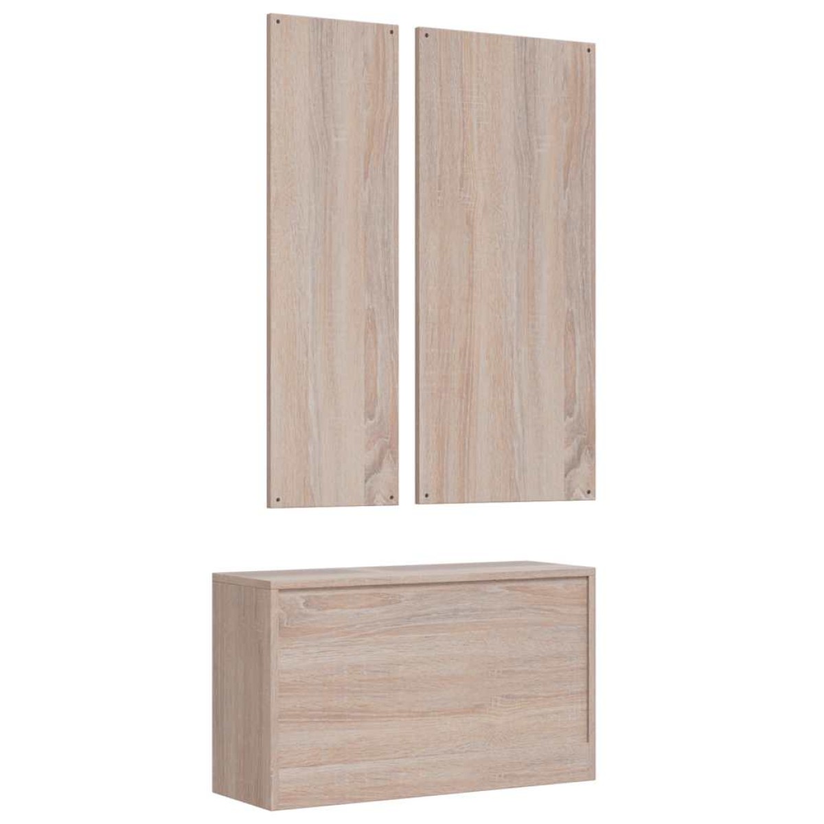 vidaXL Ντουλάπα Τρίφυλλη Γκρι 118x50x171,5 εκ Ξύλο Πεύκου Σειρά Panama