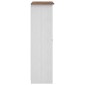 vidaXL Ντουλάπα Τρίφυλλη Λευκή 118x50x171,5εκ Ξύλο Πεύκου Σειρά Panama