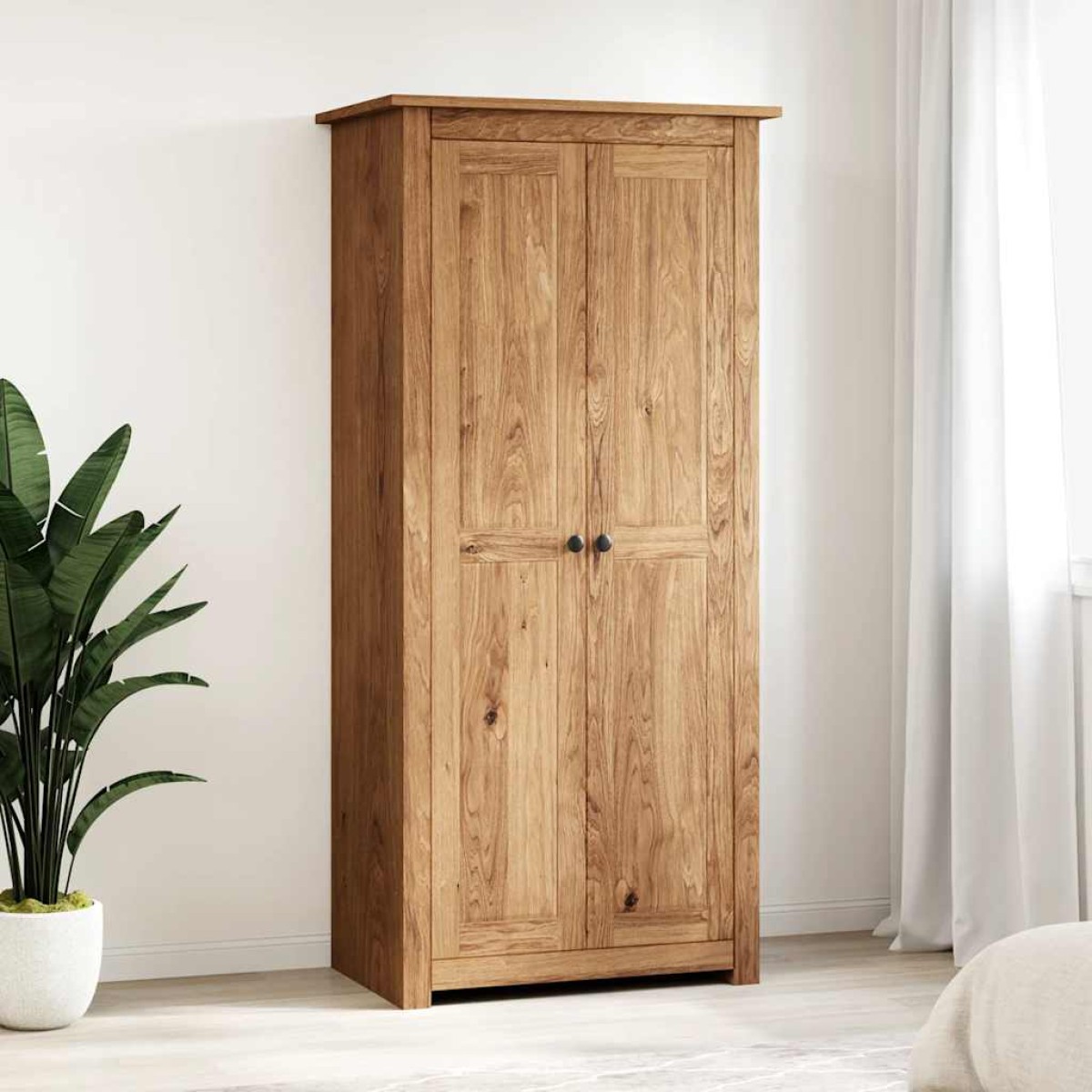 vidaXL Ντουλάπα 80 x 50 x 171,5 εκ. από Μασίφ Ξύλο Πεύκου Σειρά Panama