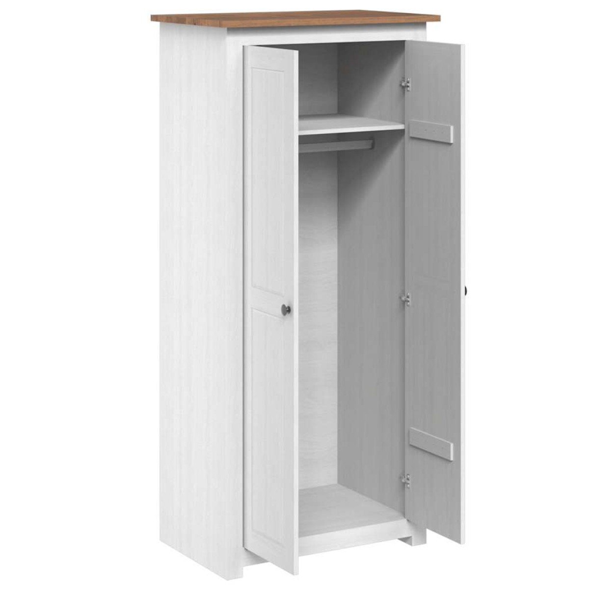 vidaXL Ντουλάπα 80 x 50 x 171,5 εκ. από Μασίφ Ξύλο Πεύκου Σειρά Panama
