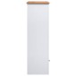 vidaXL Βιβλιοθήκη Λευκή 80x35x110 εκ. Μασίφ Ξύλο Πεύκου Σειρά Panama