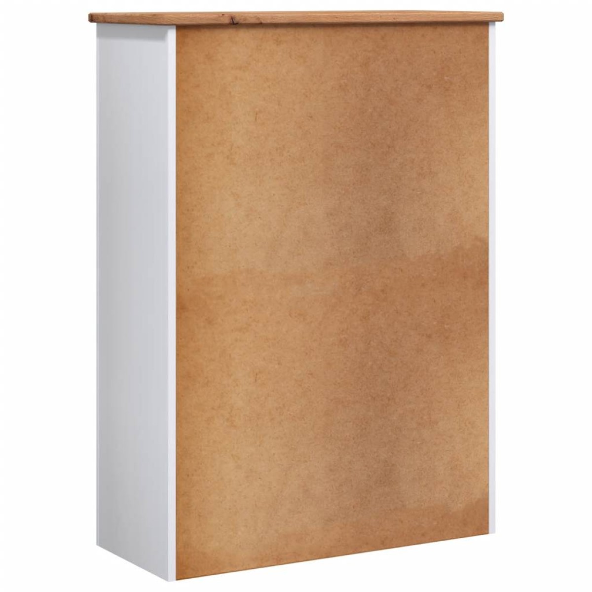 vidaXL Βιβλιοθήκη Λευκή 80x35x110 εκ. Μασίφ Ξύλο Πεύκου Σειρά Panama