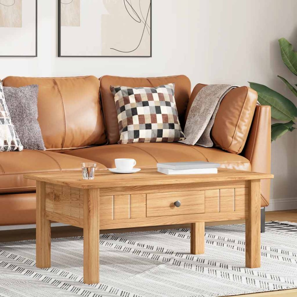 vidaXL Τραπέζακι Σαλονιού 100x60x43,5 εκ. Μασίφ Ξύλο Πεύκου Σειρά Panama