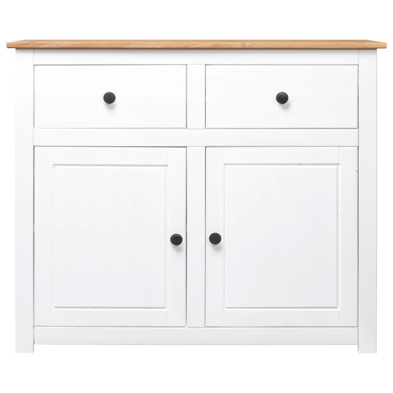 vidaXL Μπουφές Λευκός 93 x 40 x 80 εκ. από Ξύλο Πεύκου Σειρά Panama