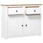 vidaXL Μπουφές Λευκός 93 x 40 x 80 εκ. από Ξύλο Πεύκου Σειρά Panama