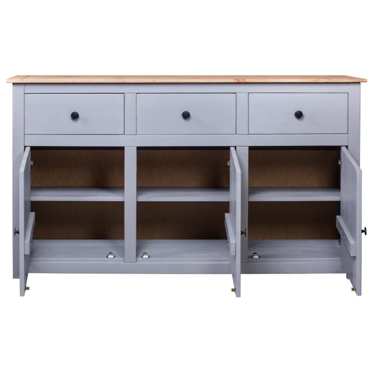 vidaXL Μπουφές 135 x 40 x 80 εκ. από Μασίφ Ξύλο Πεύκου Σειρά Panama
