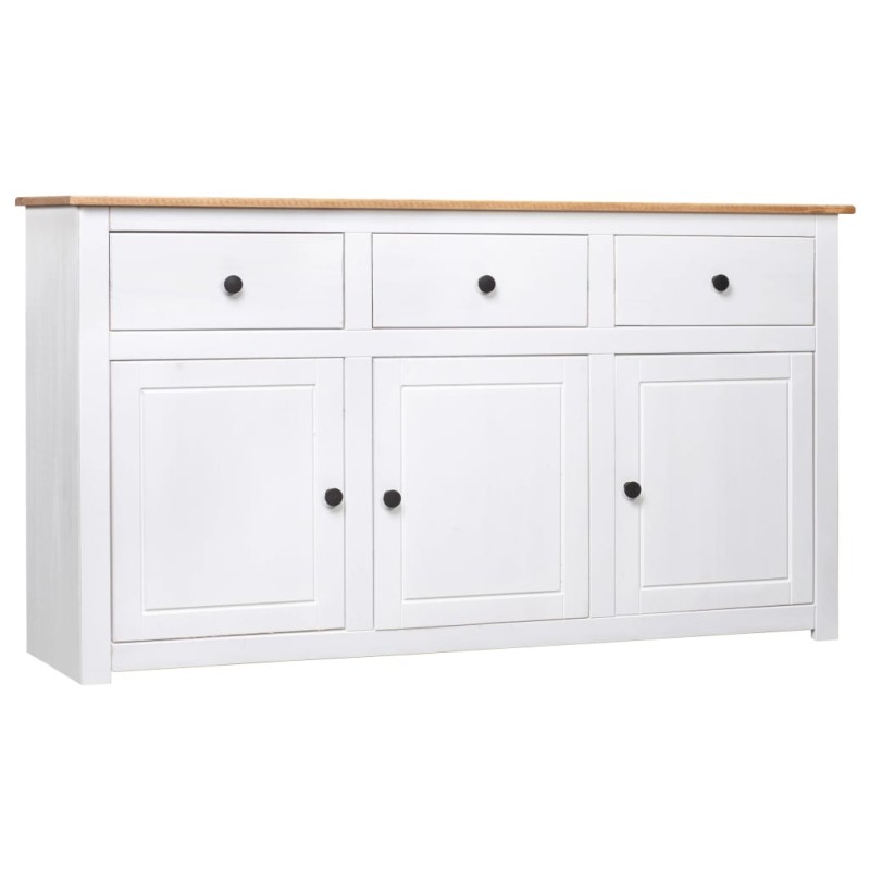vidaXL Μπουφές Λευκός 135 x 40 x 80 εκ. από Ξύλο Πεύκου Σειρά Panama