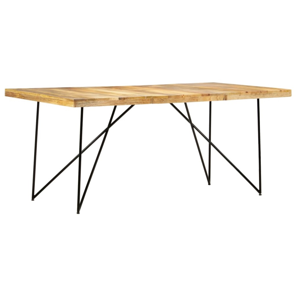 vidaXL Τραπεζαρία 180 x 90 x 76 εκ. από Μασίφ Ξύλο Μάνγκο