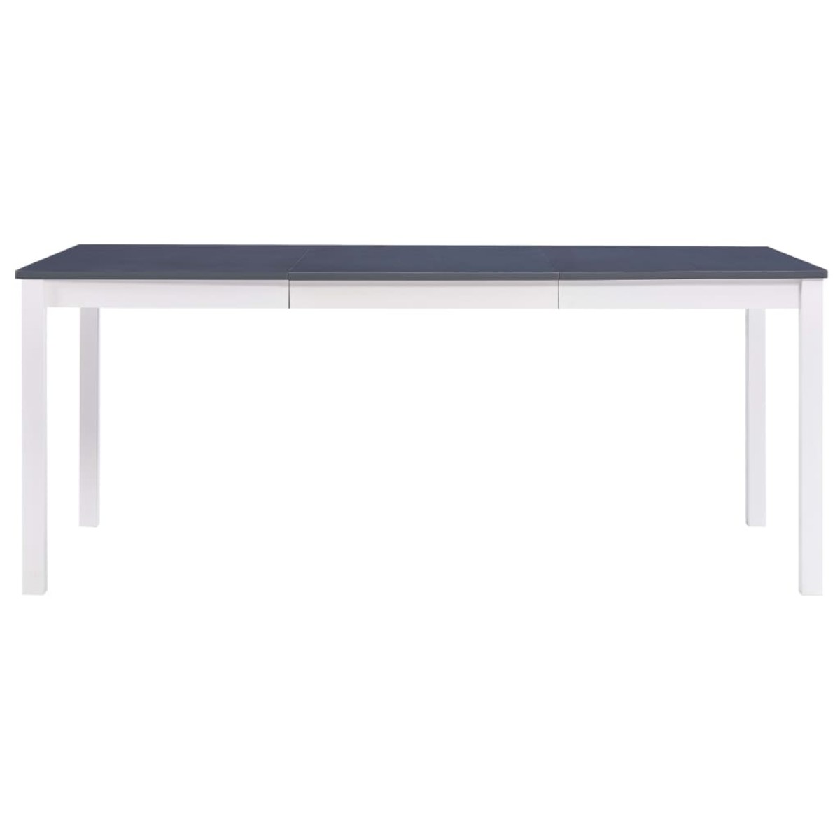 vidaXL Τραπεζαρία Λευκή / Γκρι 180 x 90 x 73 εκ. από Ξύλο Πεύκου
