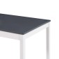 vidaXL Τραπεζαρία Λευκή / Γκρι 180 x 90 x 73 εκ. από Ξύλο Πεύκου